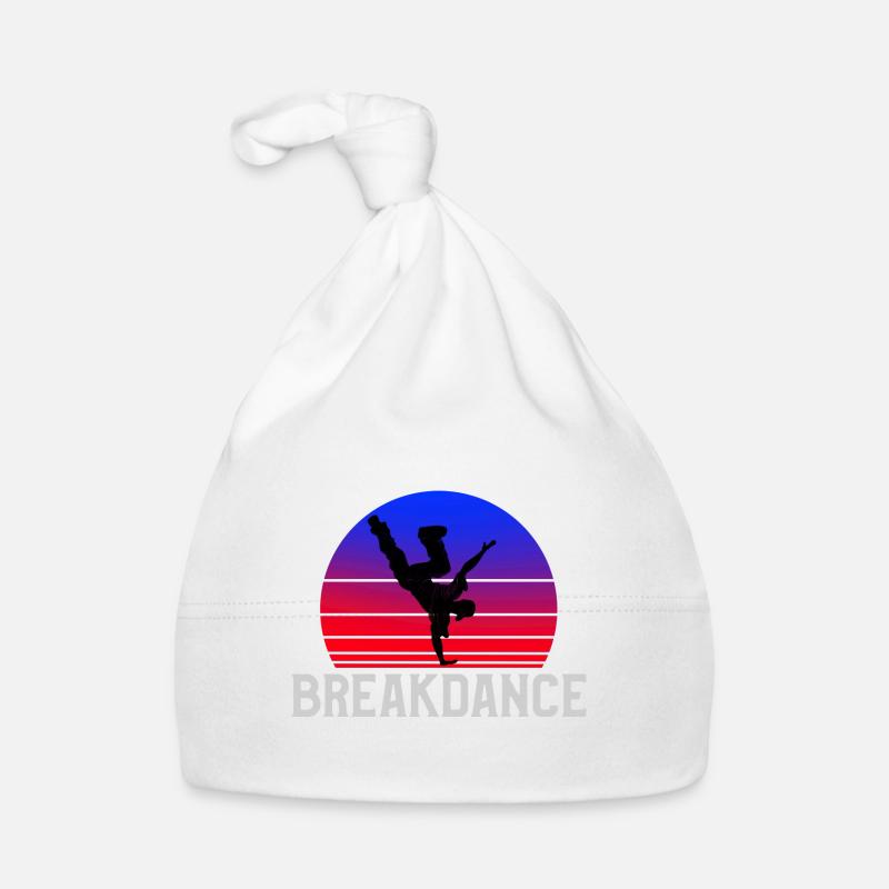 Hip Hop Rap Breakdance B-Boys B-Girls Designs - Bonnet bio Bébé - blanc