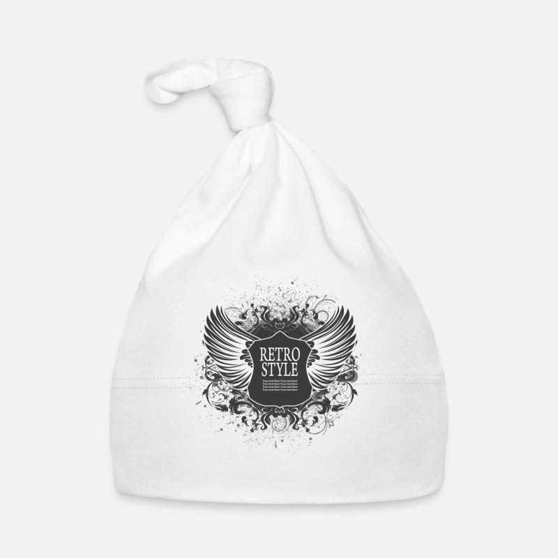 design logo les ailes retro style Bonnet bio Bébé