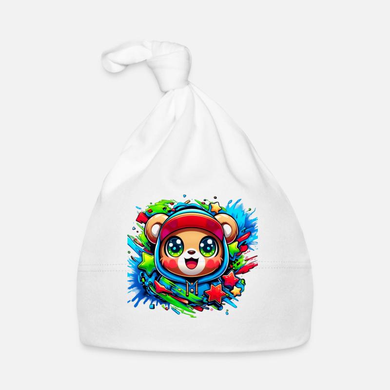 Graffiti bébé ourson Bonnet bio Bébé
