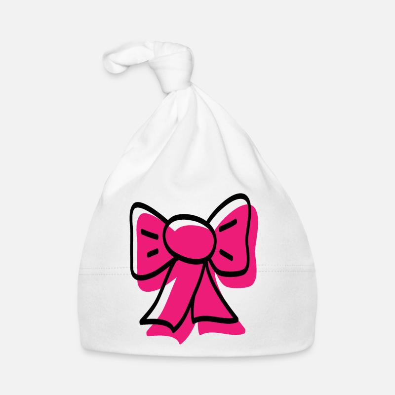 Ruban rose Bonnet bio Bébé