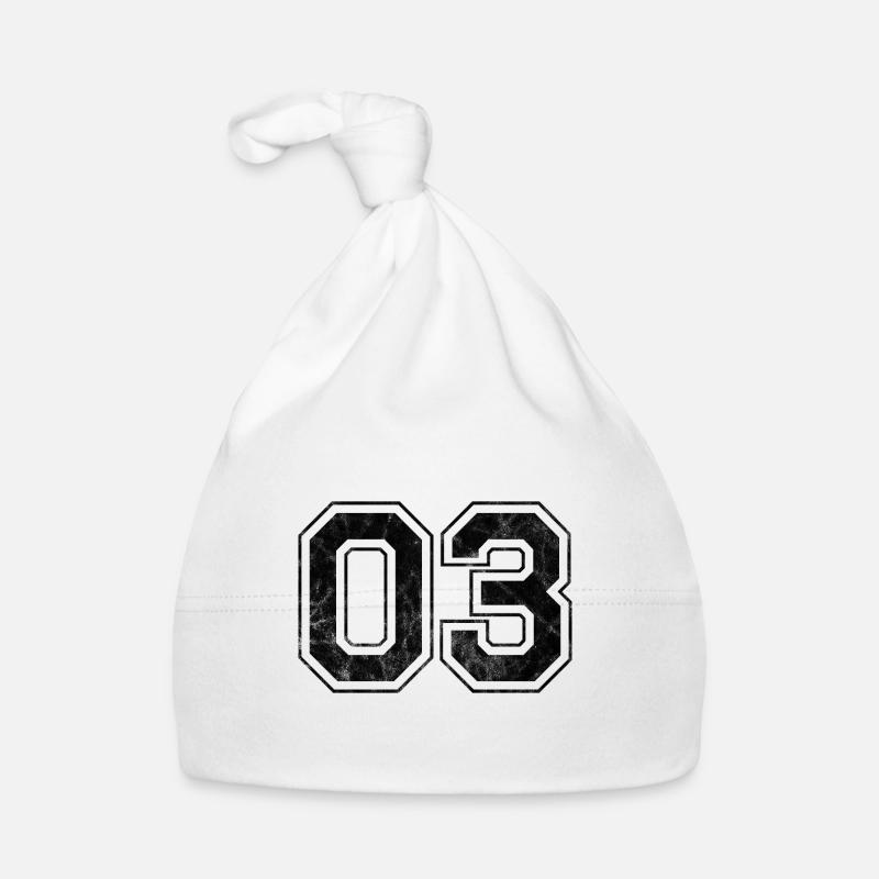 Number 03 Organic Baby Cap