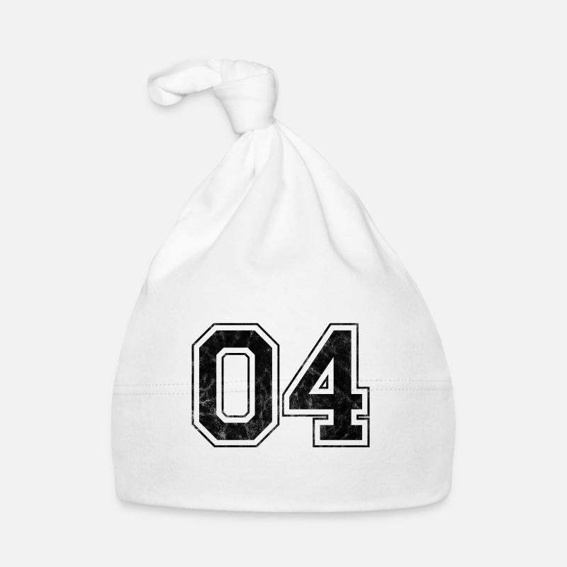 Number 04 Organic Baby Cap