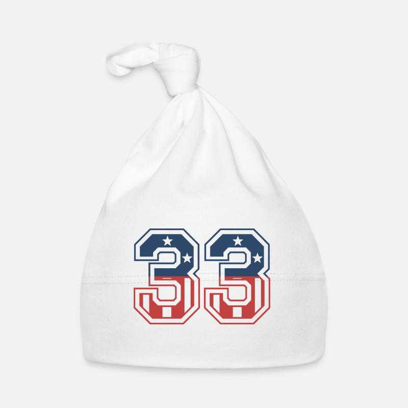 Nummer 33 USA Baby Bio-Mütze