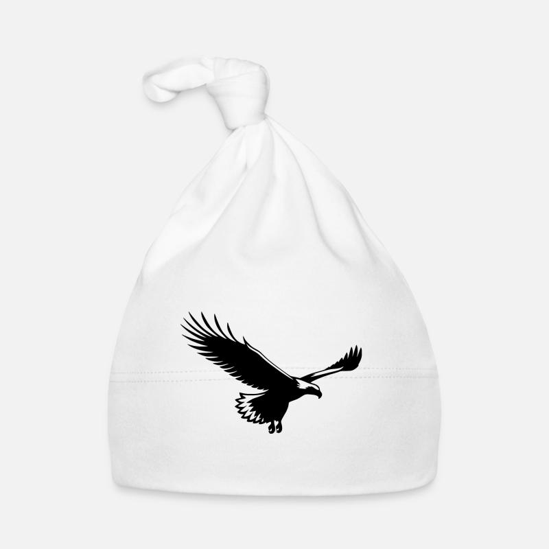 Elegant glider eagle on wide wings Organic Baby Cap