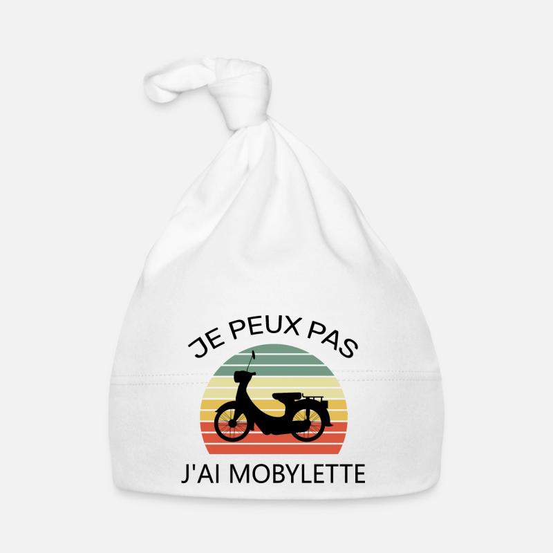Je peux pas j’ai mobylette Bonnet bio Bébé