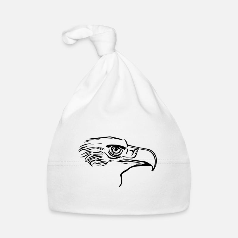 Eleganter Vogel Kopf mit großem Schnabel Baby Bio-Mütze