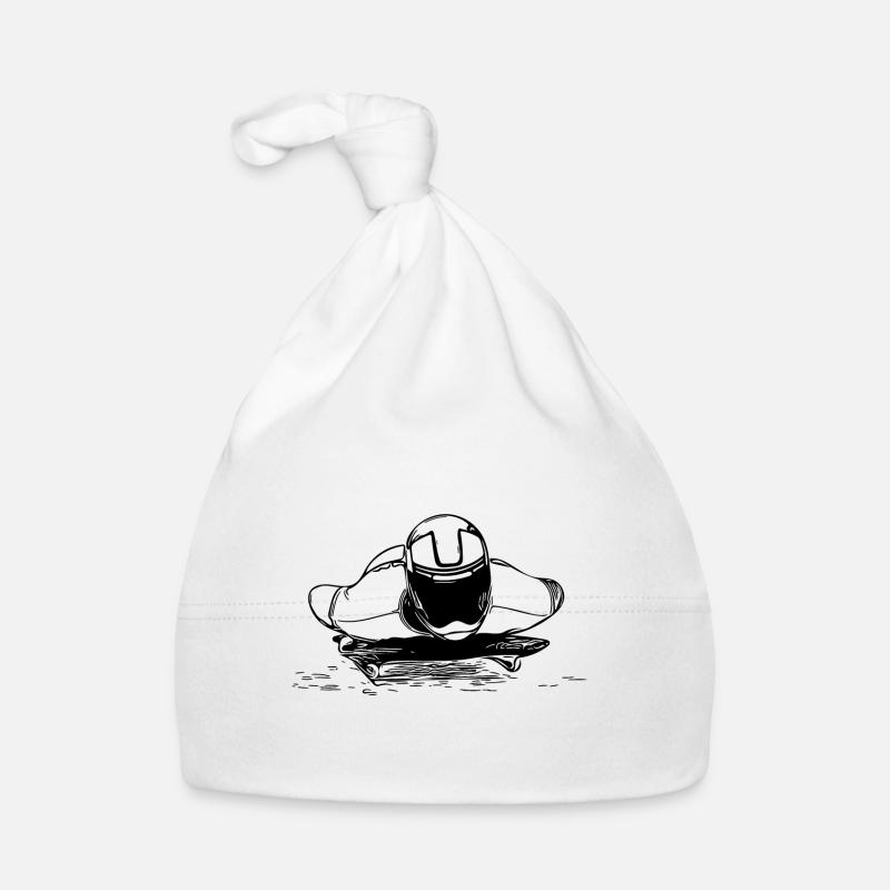 Brave cavalier squelette dans le canal de glace Bonnet bio Bébé