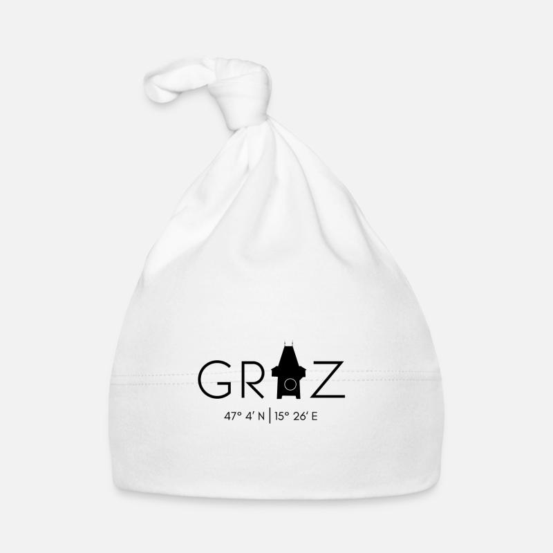 Graz - Clock Tower Organic Baby Cap