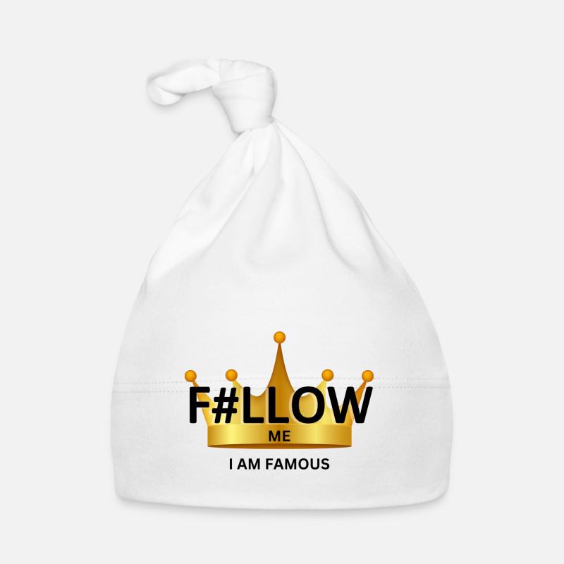 F#llow me - JE SUIS CÉLÈBRE Bonnet bio Bébé