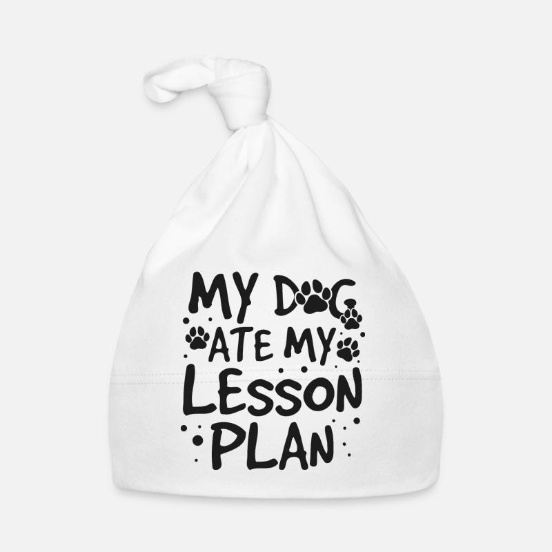 Mon chien a mangé mon cadeau de pattes drôle de professeur de plan de leçon Bonnet bio Bébé