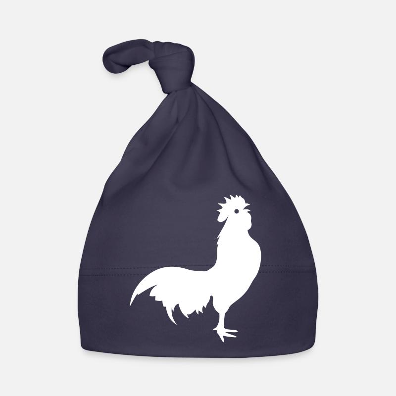 Silhouette d’animal coq Bonnet bio Bébé