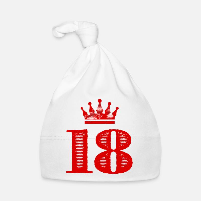 18 Number crown Organic Baby Cap
