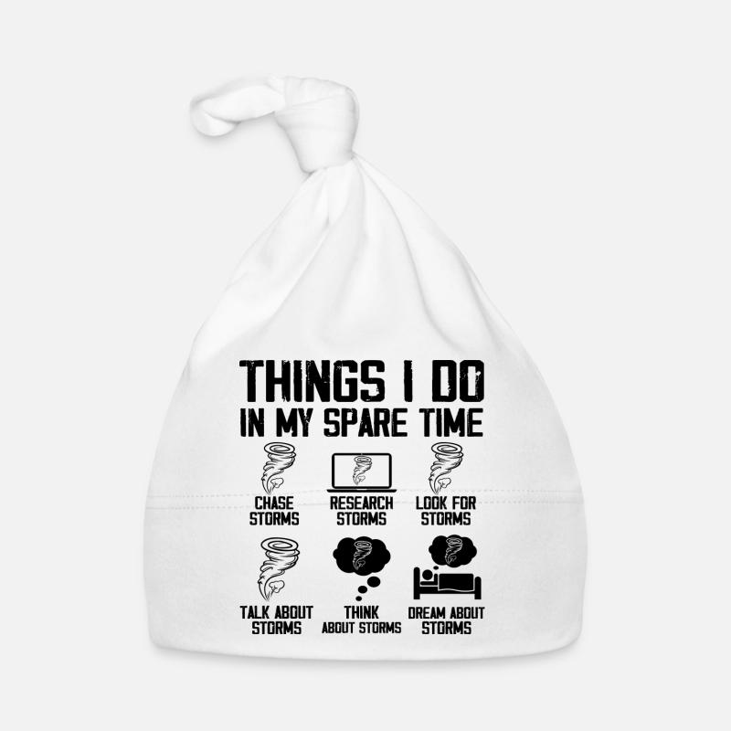 Storm Chaser Tornado Chasing Funny Twister Chasers Organic Baby Cap