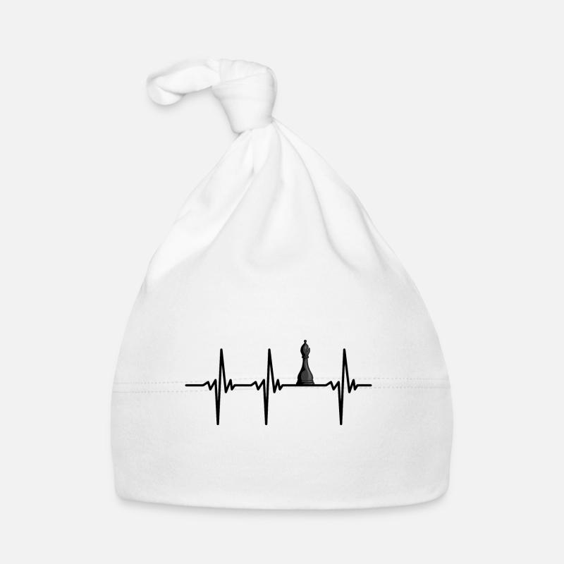 Heartbeat Chess Player Runner Heart Line Organic Baby Cap