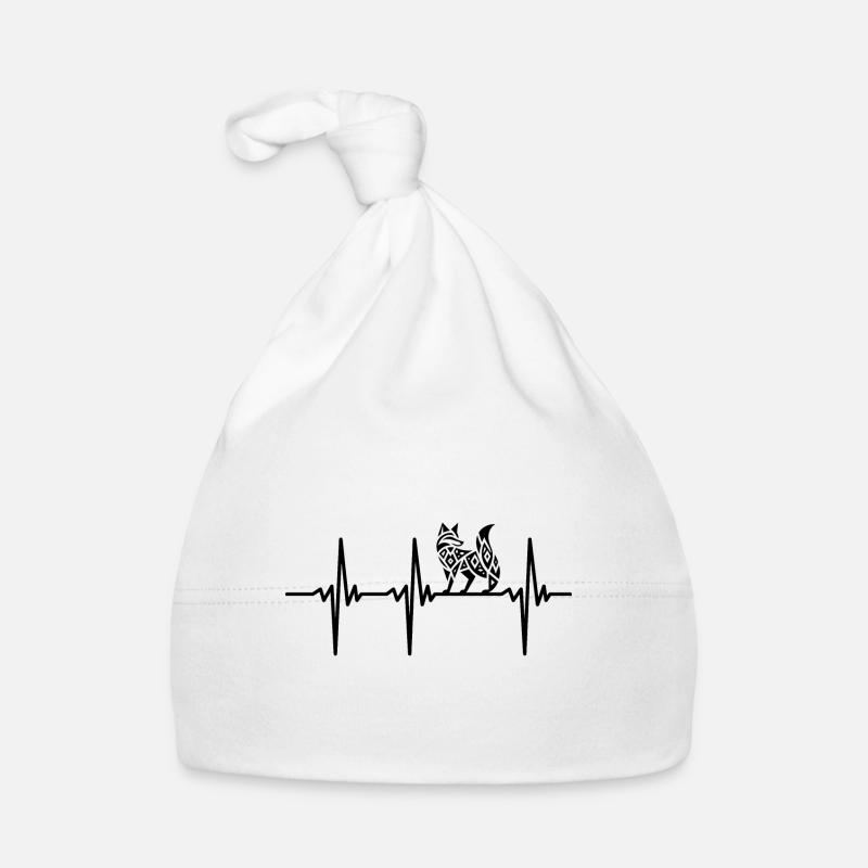 Battement de cœur pour les renards élégants Bonnet bio Bébé