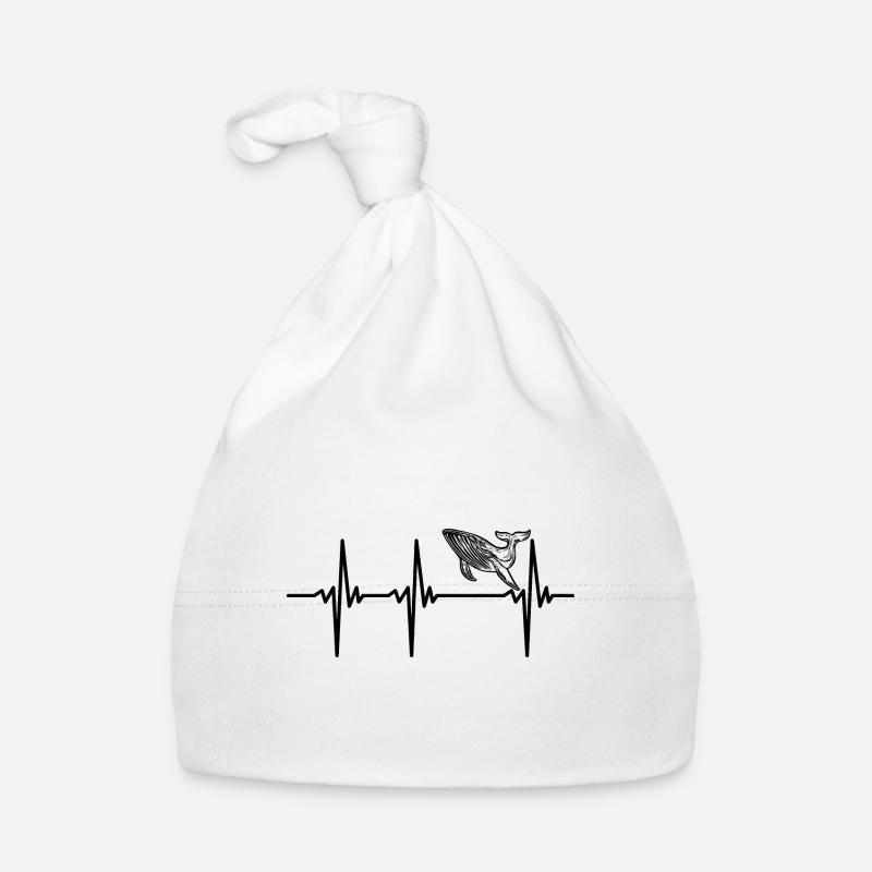 Battement de cœur pour les baleines Bonnet bio Bébé