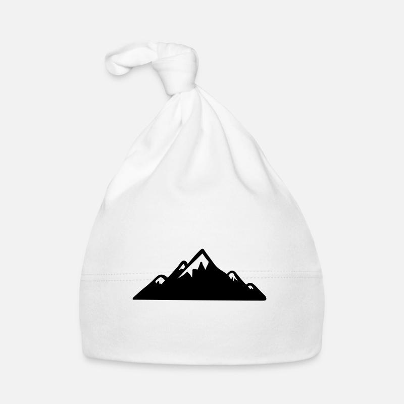Mountains Mountain Mountains Mountain 05 Drawing area 6 Organic Baby Cap