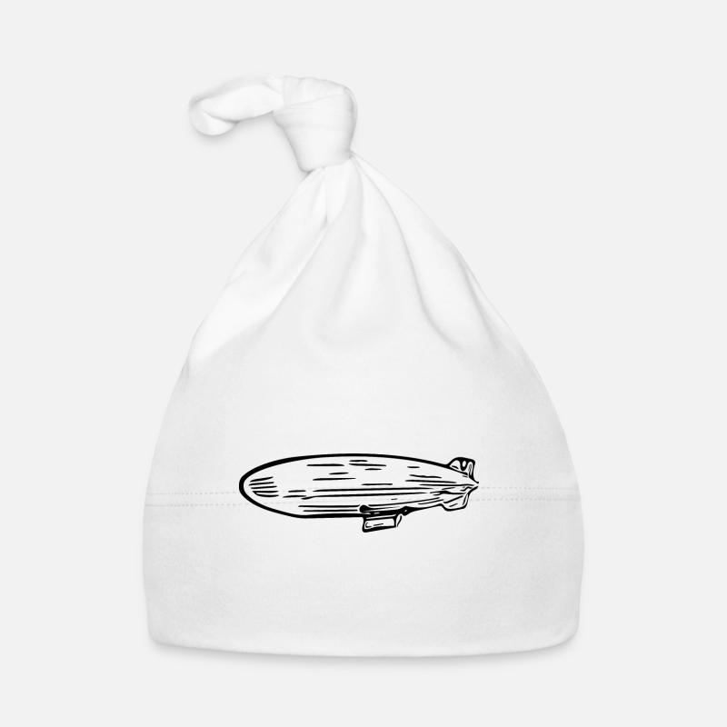 Zeppelin Airship Fan Design Organic Baby Cap