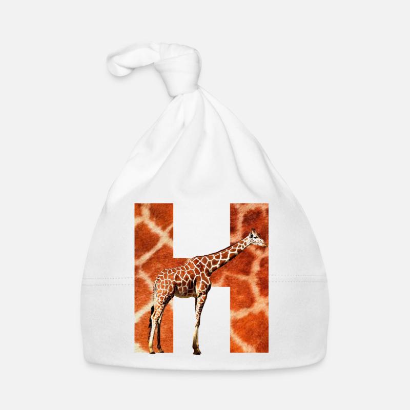 giraffe h Organic Baby Cap