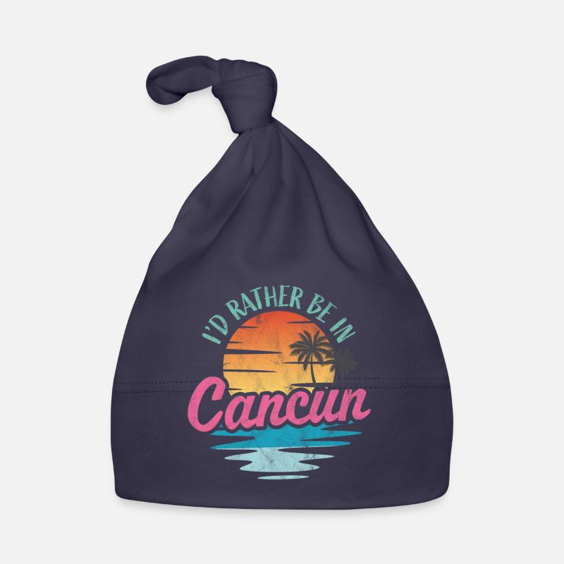 Je préfère être à Cancun Bonnet bio Bébé