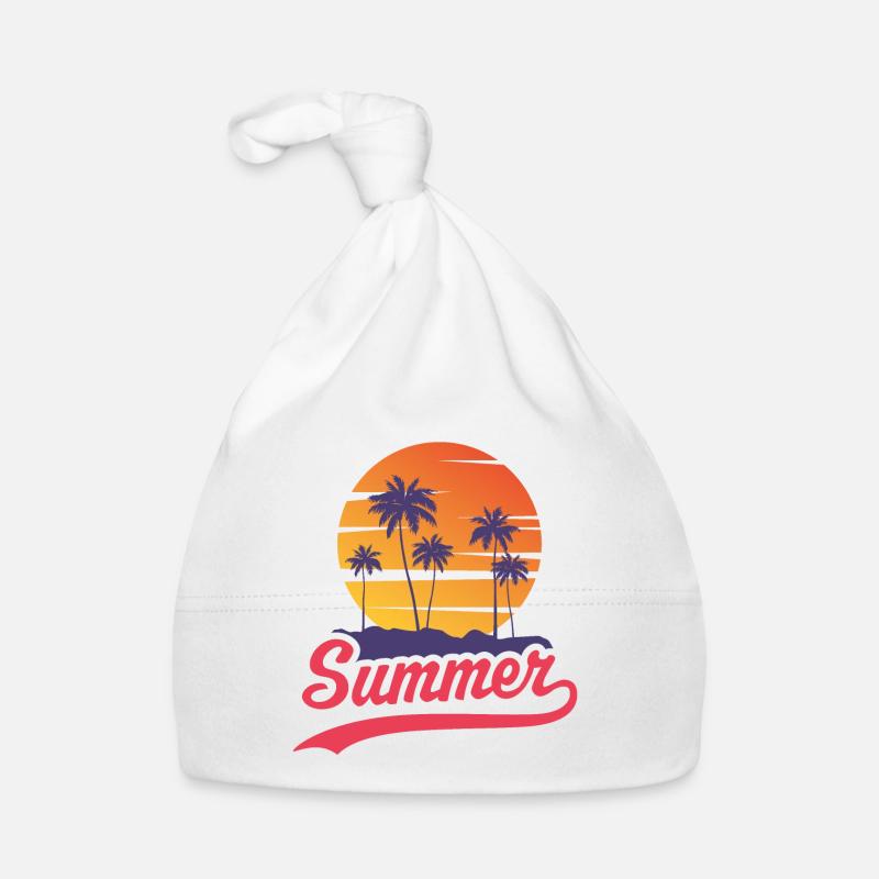 Summer Sunset Organic Baby Cap