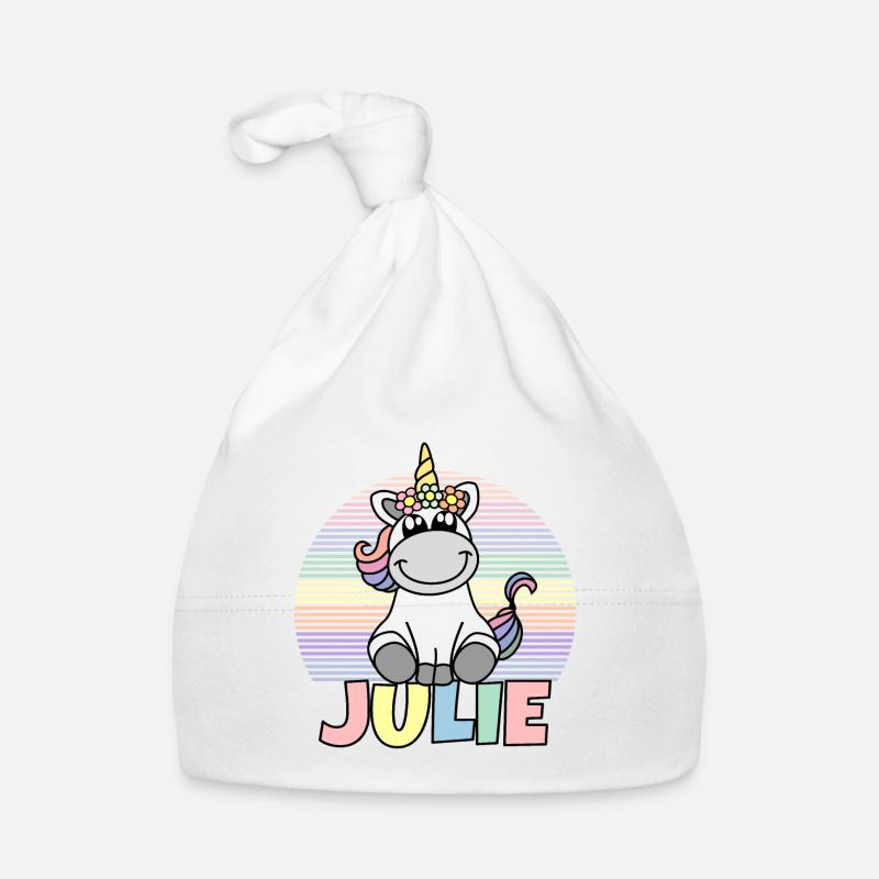 Julie Einhorn Name Baby Bio-Mütze