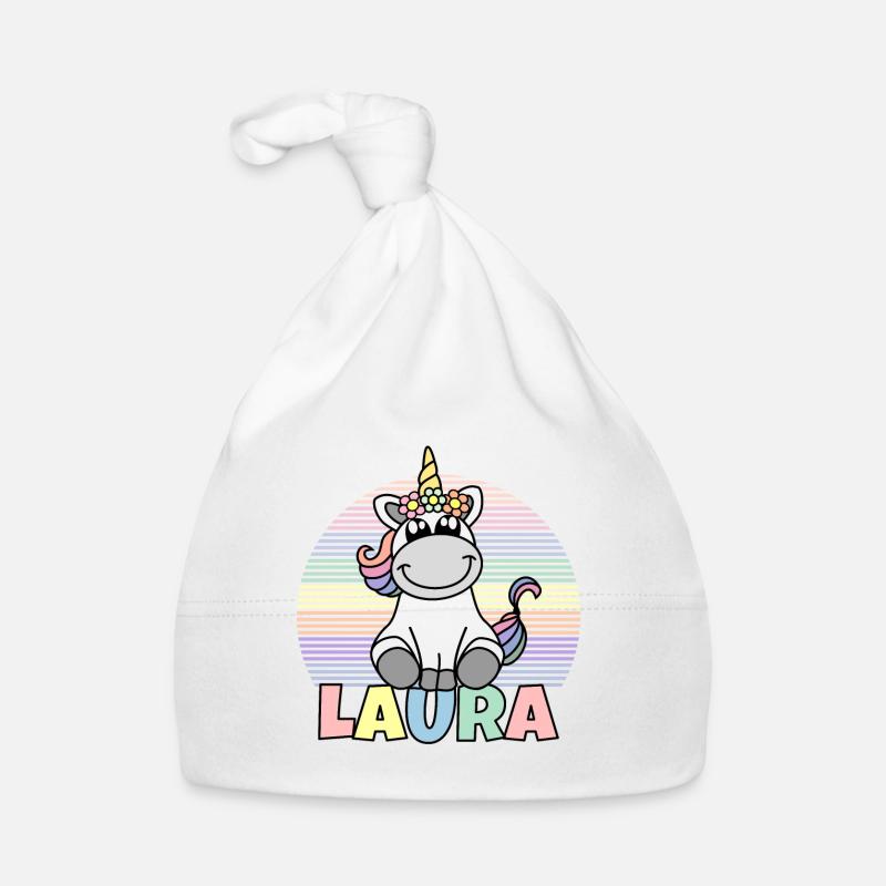 Laura Einhorn Name Baby Bio-Mütze