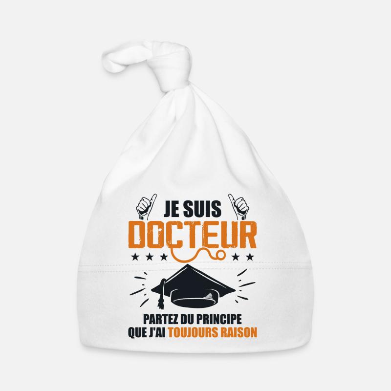 Doktor Lustiges Geschenk PhD - Ich bin Arzt Baby Bio-Mütze
