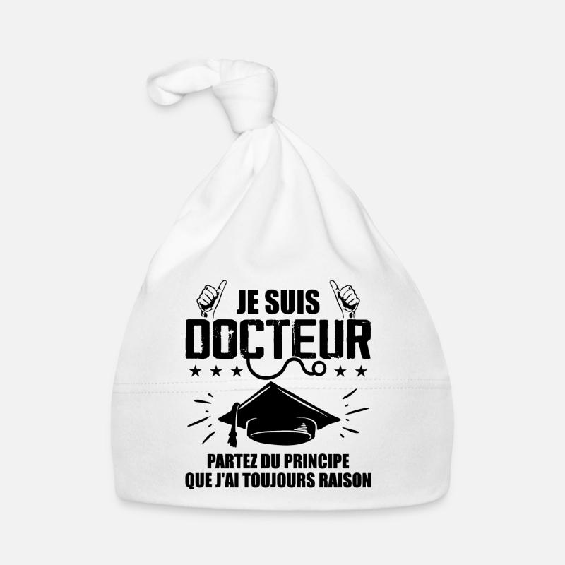 Doktor Lustiges Geschenk PhD - Ich bin Arzt Baby Bio-Mütze