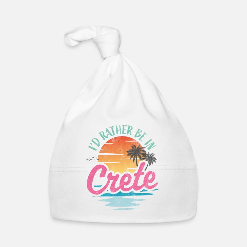 Je préfère être en Crète Bonnet bio Bébé