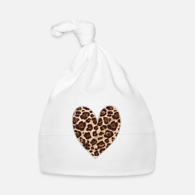 Amour de la Saint-Valentin, Cœur de léopard, Saint-Valentin, Vache Bonnet bio Bébé