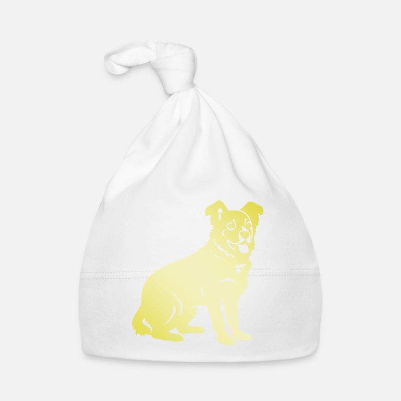 Silhouette de chien corgi Bonnet bio Bébé
