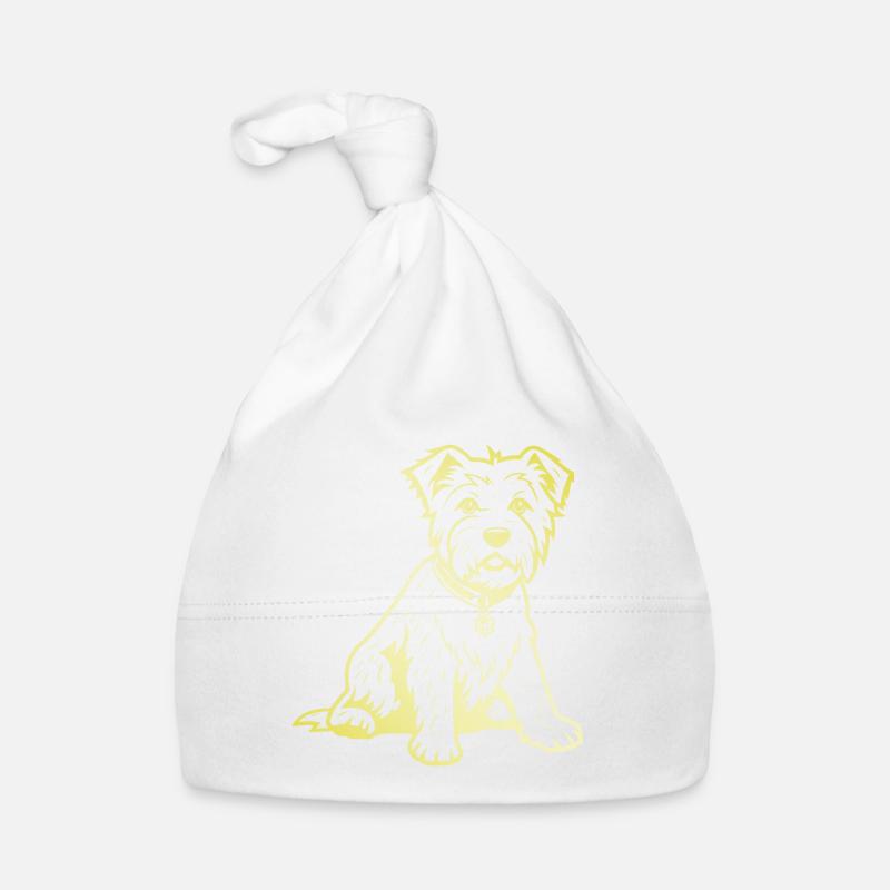 West Highland White Terrier Bonnet bio Bébé
