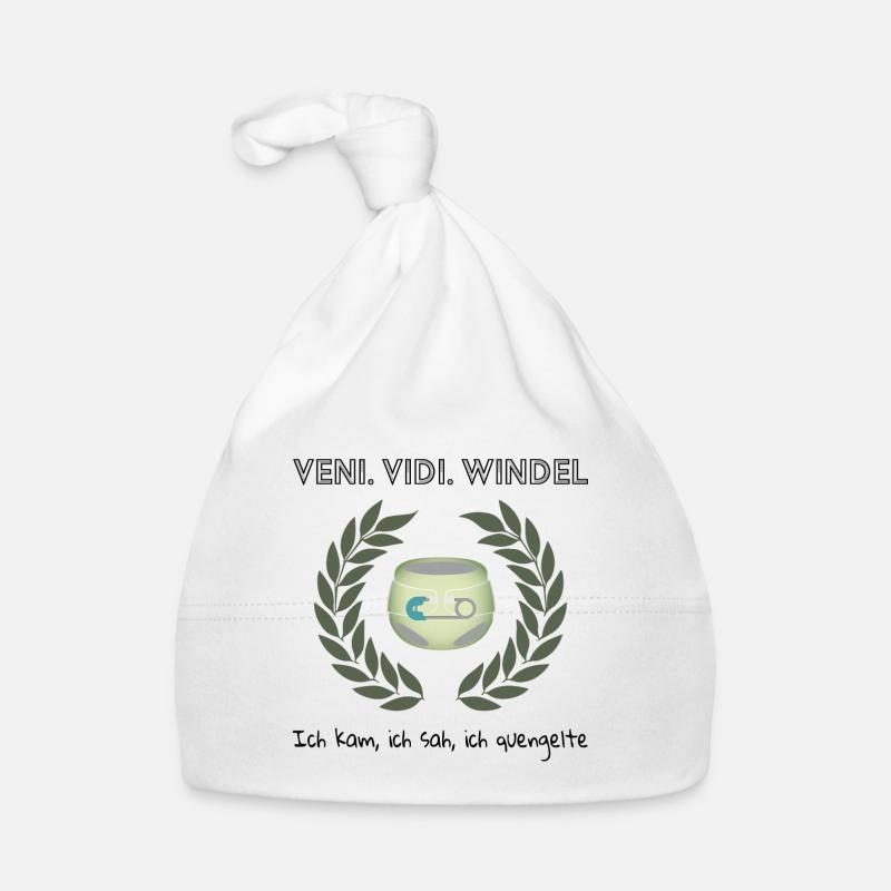 Veni. Vidi. Diaper Organic Baby Cap