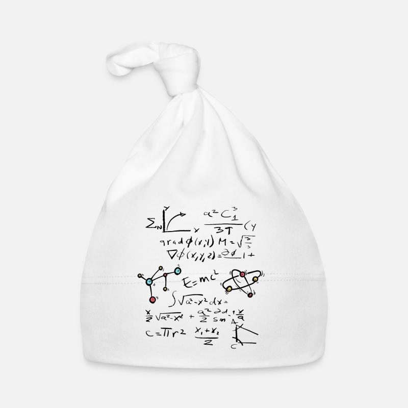 Physics Math Formula with Atoms and Molecules Organic Baby Cap
