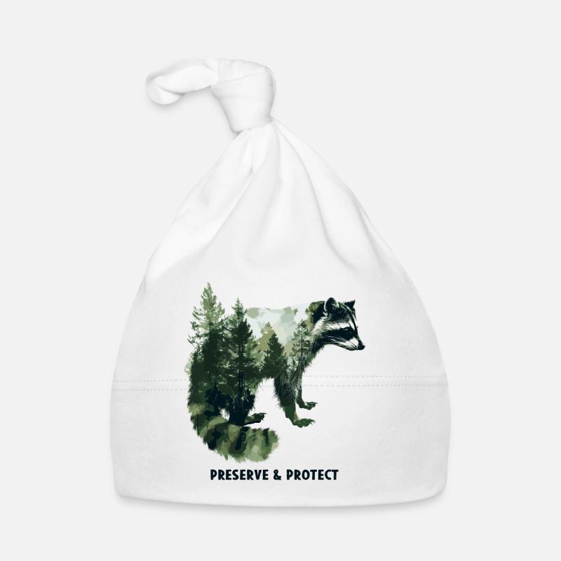 Protéger la forêt de ratons laveurs Nature Bonnet bio Bébé