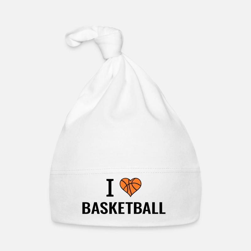 J’aime basket basket-ball idée cadeau Bonnet bio Bébé