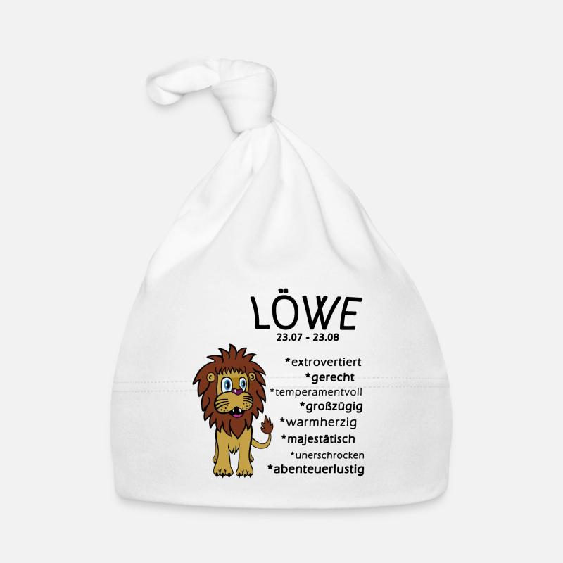 Sternzeichen Löwe Baby Bio-Mütze