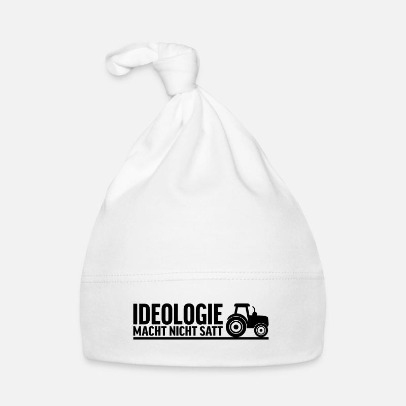 Ideology doesn't fill you up Organic Baby Cap