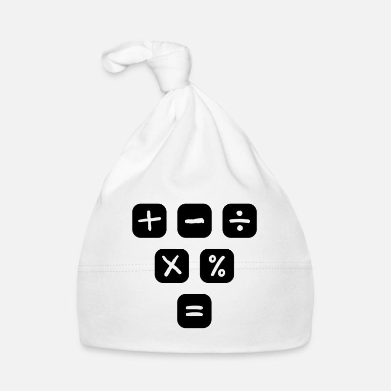 Math Symbols mathematical Signs Maths Organic Baby Cap