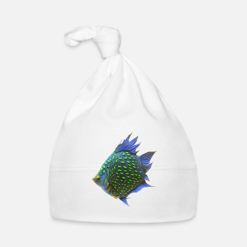 Tropical fish Organic Baby Cap