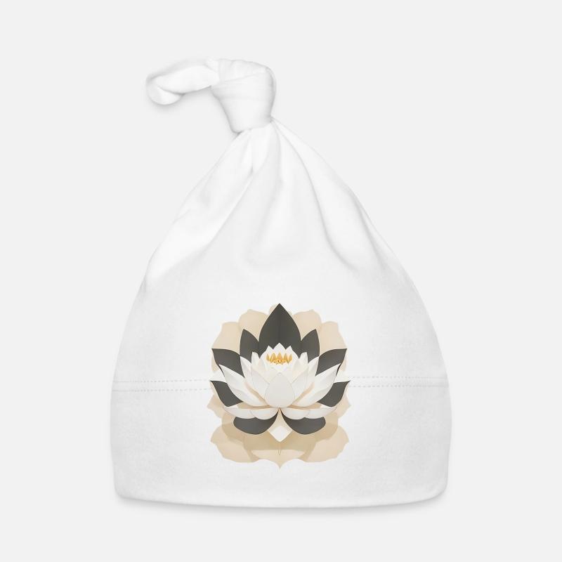 Lotus - Bonnet bio Bébé - blanc