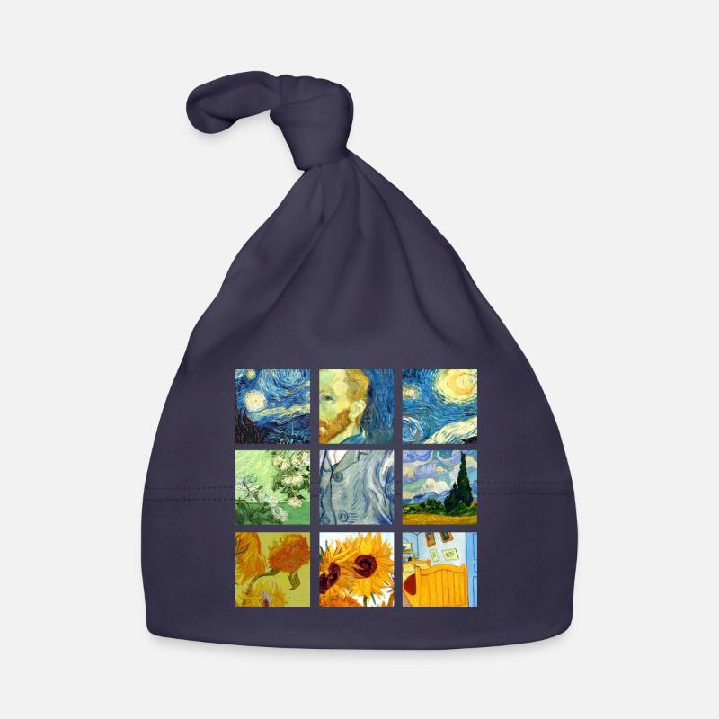 Van Art Gogh Graphique Bonnet bio Bébé