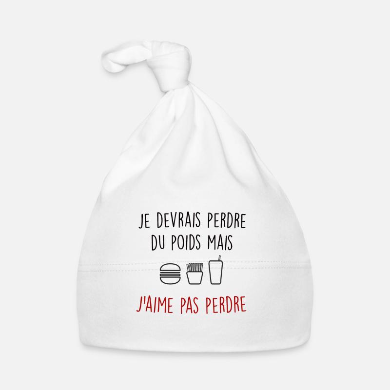 je devrais perdre du poids mais j'aime pas perdre Bonnet bio Bébé