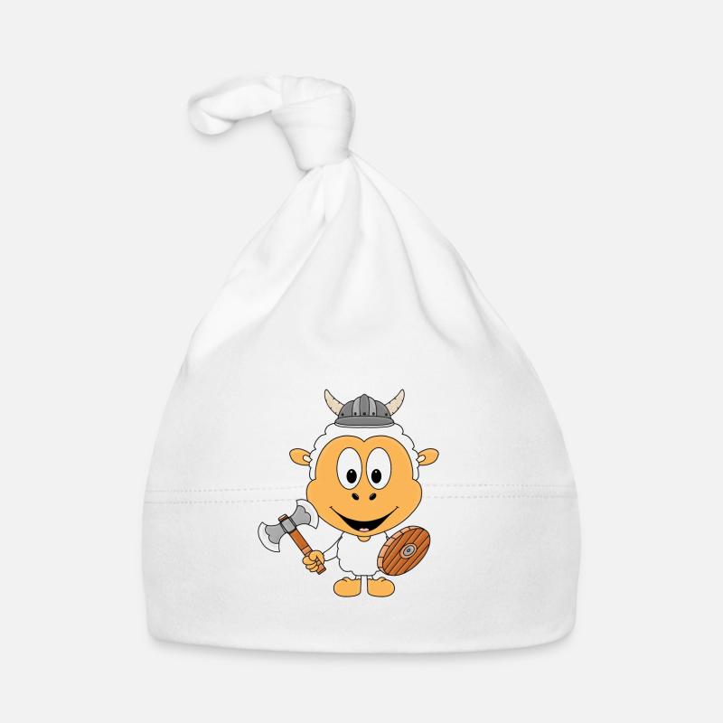 SCHAF - WIKINGER - SEEMANN - MEER - TIER Baby Bio-Mütze