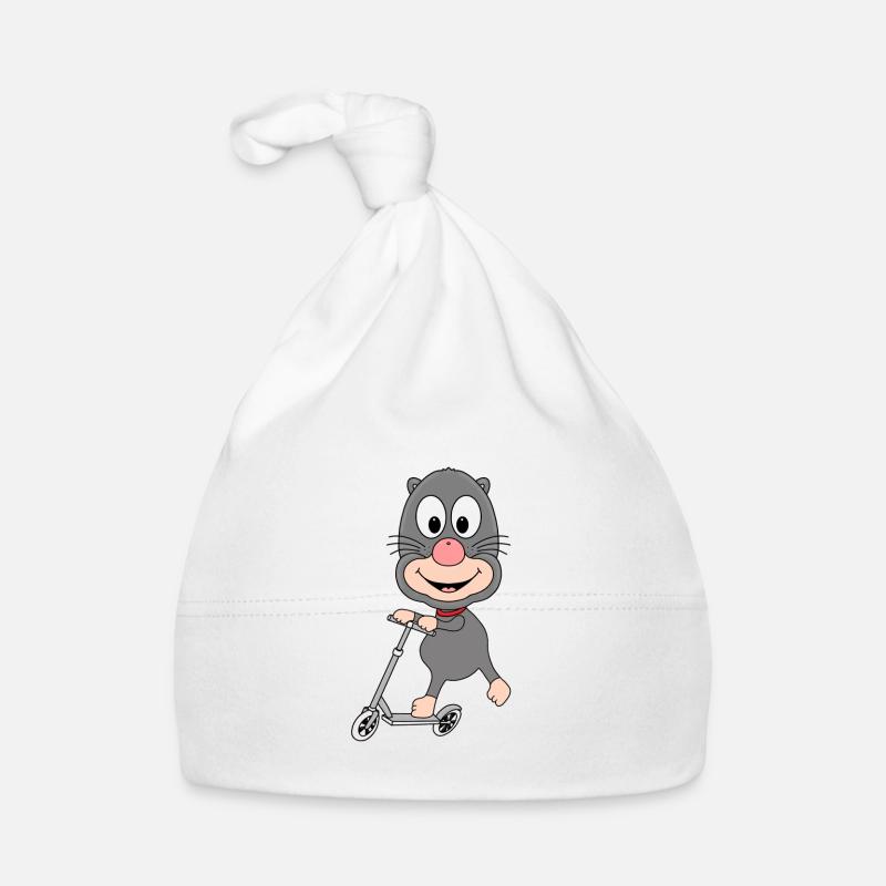 MAULWURF - ROLLER - TIER - TIERISCH - SPORT Baby Bio-Mütze