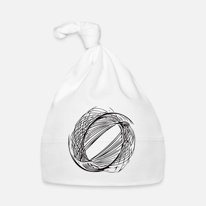 Lignes de cercle géométriques Bonnet bio Bébé