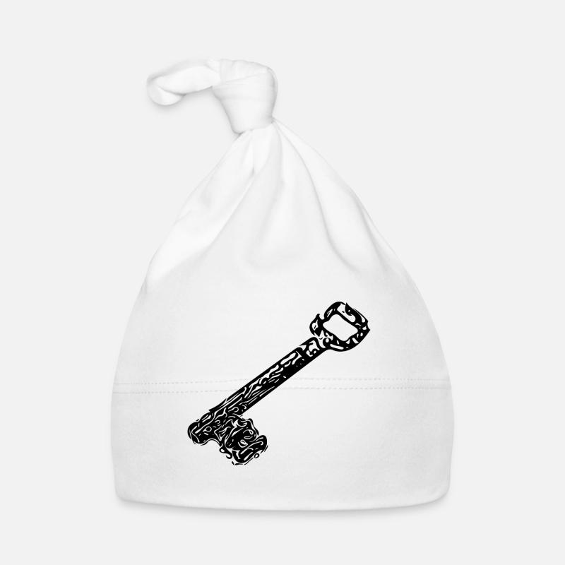 Vintage ancient rusty rustic house keys Organic Baby Cap