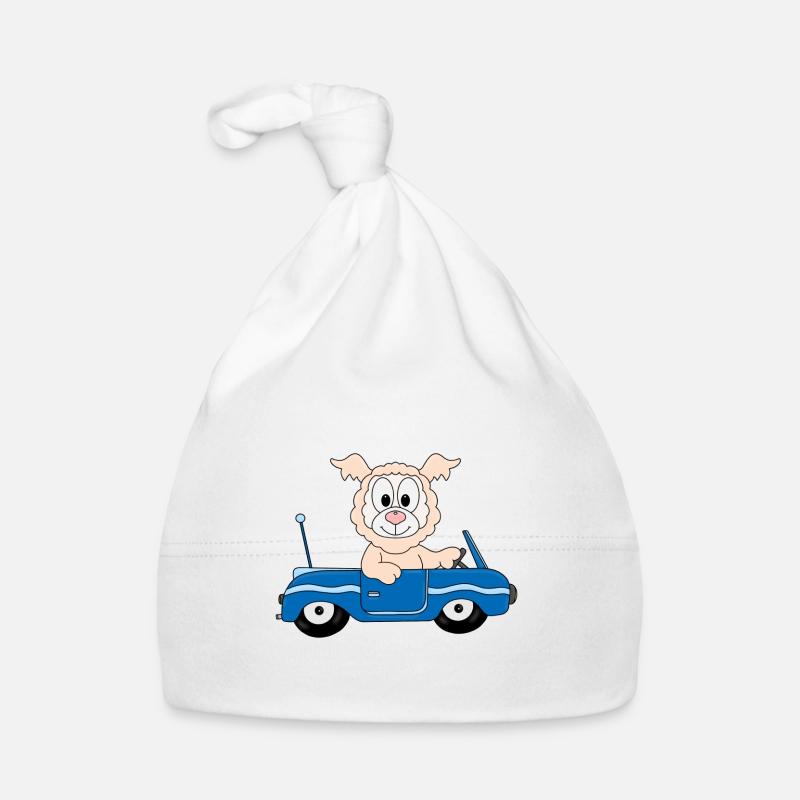 AUTO - CABRIO - LAMA - ALPAKA - TIER - KIND - BABY Baby Bio-Mütze