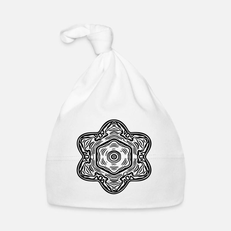 Forme géométrique des fleurs de mandala Bonnet bio Bébé